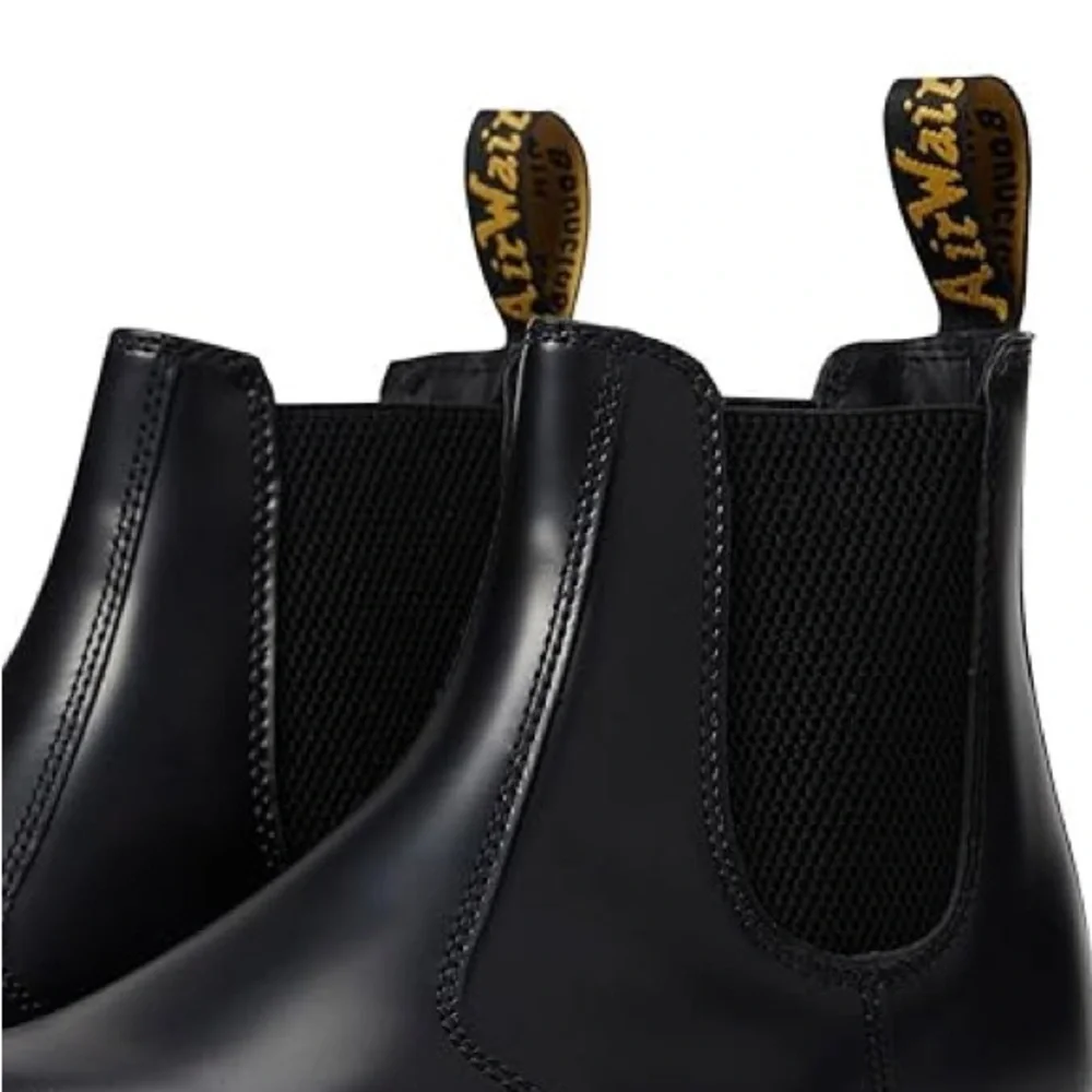 Dr Martens 2976 Quad Platform Chelsea Boots Womens 11 Mens 10 Black Leather New - Picture 4 of 12
